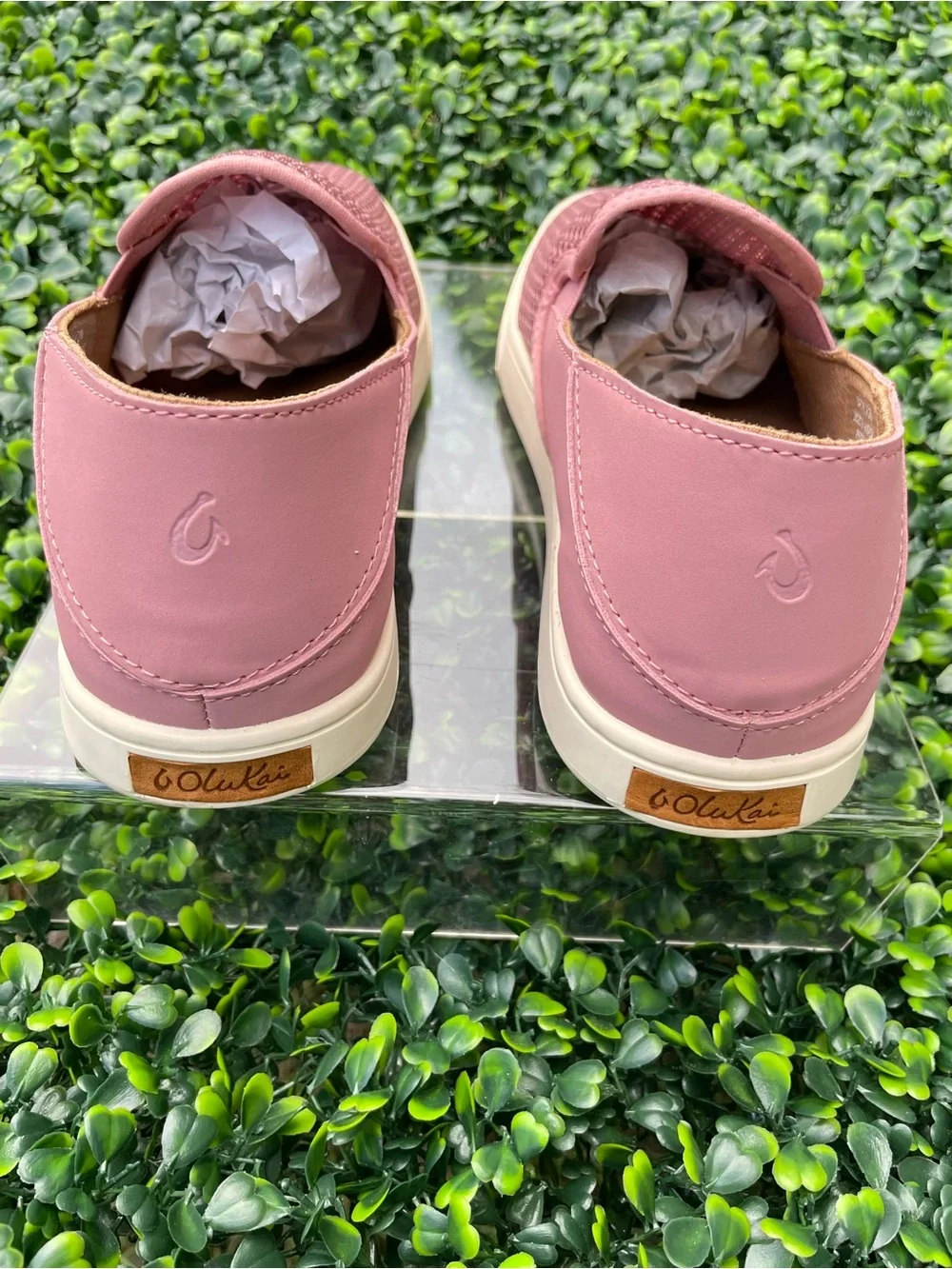 Olukai Womens Shoes Size 7.5 Pehuea Pink Slip On Low Top Comfort Casual